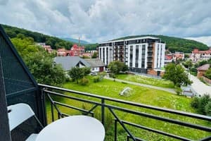 Квартира Apart Sol Polyana Resort. Апартаменты трехместный с видом на горы 11
