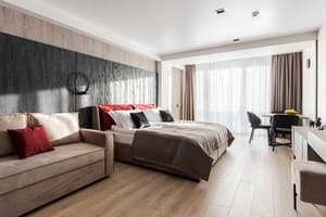 Отель Glacier Premium Apartments. Апартаменты двухместный Semi Suite Lake View (2+1) 7