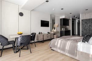 Отель Glacier Premium Apartments. Апартаменты двухместный Semi Suite Lake View (2+1) 8