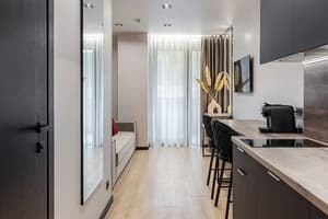 Отель Glacier Premium Apartments. Апартаменты двухместный Semi Suite Lake View  1