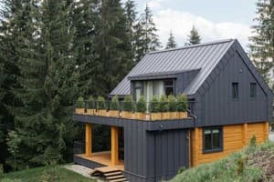 Гостинично-ресторанный комплекс Skogur Home & Resort. Коттедж 4-местный (4+2) № 122;127 две спальни 5