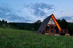 Коттедж Тихий уголок. Коттедж 4-местный A-frame light 9