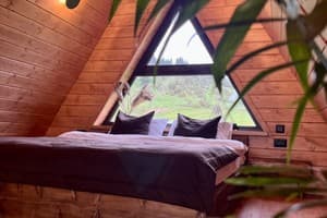 Коттедж Тихий уголок. Коттедж 6-местный A-frame dark 3