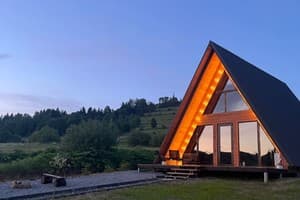 Коттедж Тихий уголок. Коттедж 6-местный A-frame dark 4
