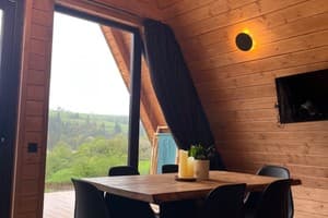Коттедж Тихий уголок. Коттедж 6-местный A-frame dark 5