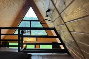 Коттедж Тихий уголок. Коттедж 6-местный A-frame dark 8
