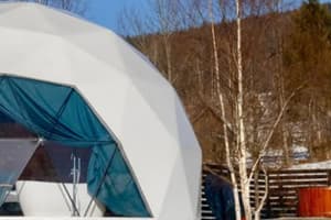 Апарт-отель White Spot. Купол двухместный с ванной у панорамного окна 12