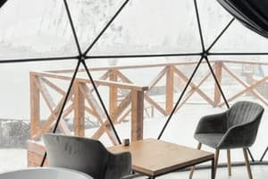 Апарт-отель White Spot. Купол двухместный с ванной у панорамного окна 8