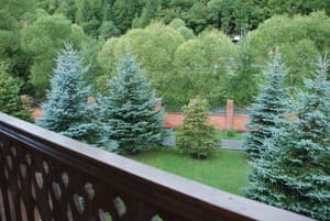 Шале Золотая Подкова. Люкс двухместный 22 с террасой вид на реку и лес 5