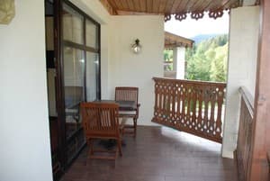 Шале Золотая Подкова. Люкс двухместный 22 с террасой вид на реку и лес 14